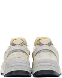 Golden Goose White Silver Dad Star Sneakers
