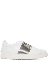 Valentino White Silver Open Sneakers
