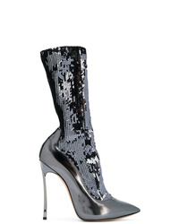 Casadei Sequinned Blade Sock Boots