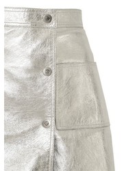 Courreges Metallic Nappa Leather Mini Skirt