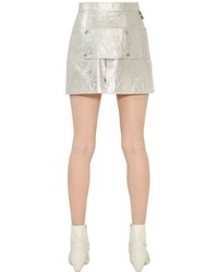 Courreges Metallic Nappa Leather Mini Skirt