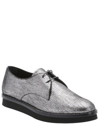 Tod's Bronze Metallic Suede Lace Up Oxfords