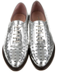 Opening Ceremony Perforated Metallic Oxfords