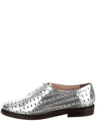 Opening Ceremony Perforated Metallic Oxfords
