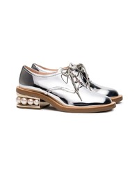 Nicholas Kirkwood Silver Casati Pearl 35 Derby Shoes