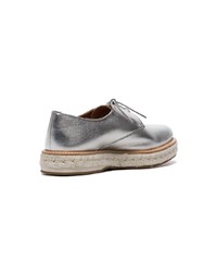Church's Silver Taylee Leather Flat Brogues