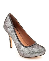Corso Como Adhere Silver Leather Pumps Heels Shoes