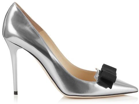 silver mirror pumps