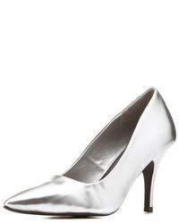 Charlotte Russe Metallic Pointed Toe Pumps