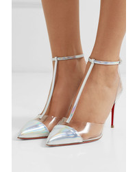 Christian Louboutin Nosy 85 Patent Leather And Pvc Pumps