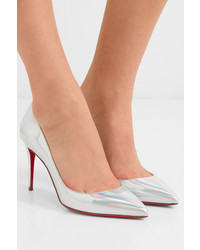 Christian Louboutin Pigalle Follies 85 Iridescent Leather Pumps