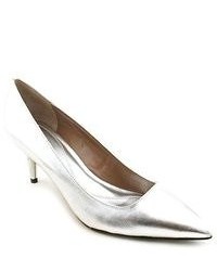 Tahari Harper Silver Leather Pumps Heels Shoes Newdisplay