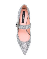 Rochas Two Tone Textured Pumps