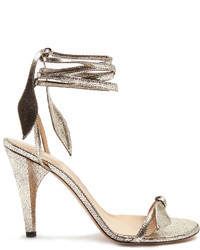 Chloé Chlo Mike Wraparound Crackled Leather Sandals