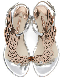 Sophia Webster Silver Patent Seraphina Sandals