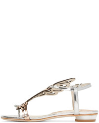 Sophia Webster Silver Patent Seraphina Sandals