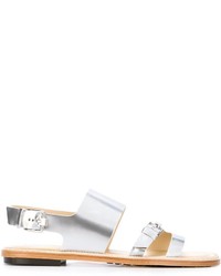 Tod's Buckle Detail Slingback Sandals