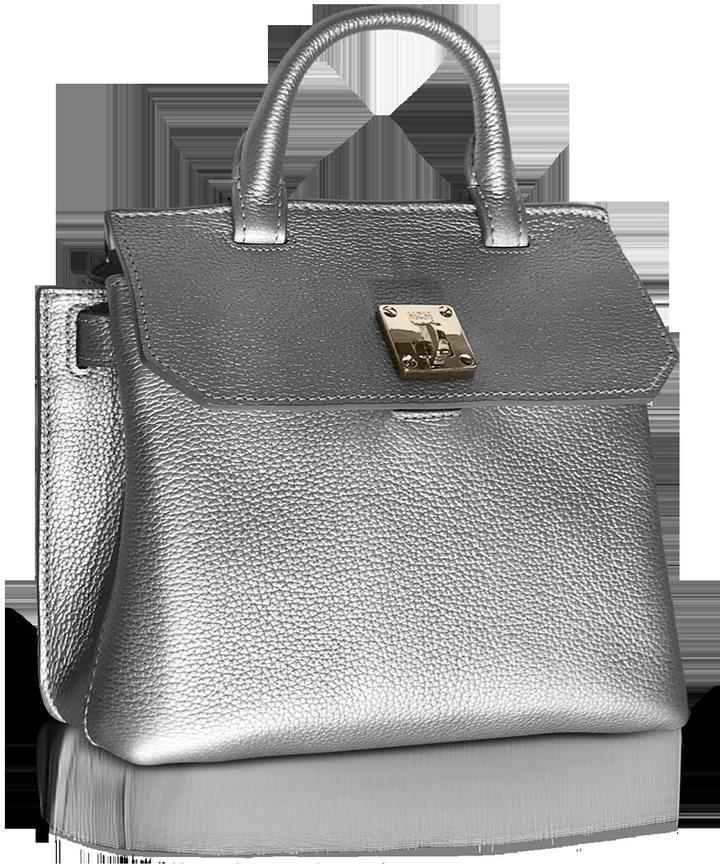 MCM, Bags, Mcm Milla Spike Silver Park Avenue Leather Mini Bag Purse