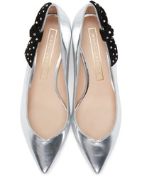 Marc Jacobs Silver Ally Heels