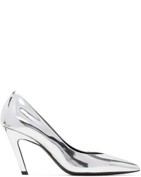 Balenciaga Silver Classic Broken Mirror Heels