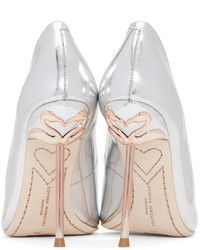 Sophia Webster Silver Coco Flamingo Heels