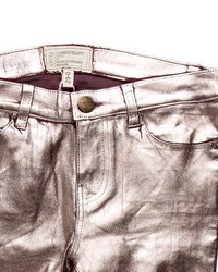 Current/Elliott Metallic Leather Pants W Tags
