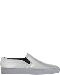 Common Projects Metallic Slip On Sneakers Silver