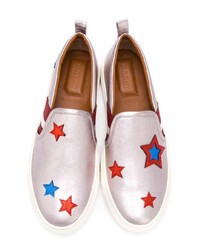 Bally Star Patch Slip On Sneakers