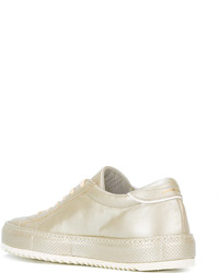 Philippe Model Lace Up Metallic Trainers