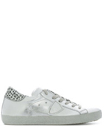 Philippe Model Leopard Print Lace Up Sneakers