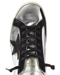 Golden Goose Deluxe Brand Super Star Metallic Leather Sneakers