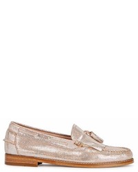 Bass Weejuns Esther Metallic Leather Loafers