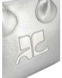 Courreges Courrges Metallic Logo Tote Bag