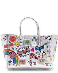 Anya Hindmarch Ebury Small Allover Wink Stickers Tote