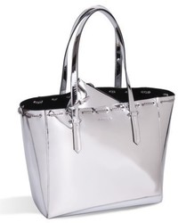 Izzy Chain Faux Leather Tote Black