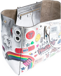 Anya Hindmarch Metallic Sticker Tote