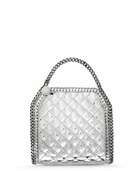 Stella McCartney Falabella Quilted Metallic Tiny Tote Bag