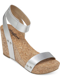 Lucky Brand Mcdowell Cork Platform Wedge Sandals
