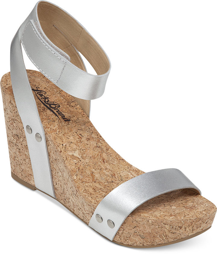 cork platform wedge sandals