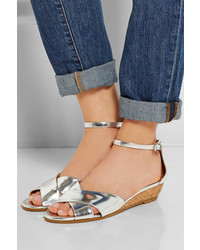 Marc by Marc Jacobs Seditionary Metallic Leather Wedge Sandals
