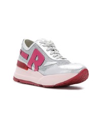 Rucoline Logo Platform Metallic Sneakers