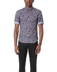Marc Jacobs Lenny Leopard Short Sleeve Shirt