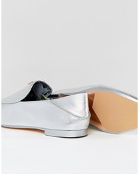 Ted Baker Buijana Silver Slip On Loafers