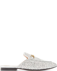 Gucci Princetown Glitter Backless Loafers