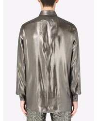Dolce & Gabbana Metallic Sheen Long Sleeve Shirt