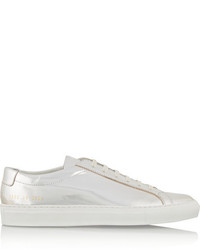 Common Projects Achilles Metallic Leather Sneakers