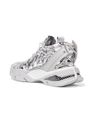 Calvin Klein 205W39nyc Carae Metallic Shell And Rubber Sneakers
