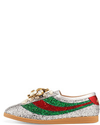 Gucci Falacer Glittered Low Top Sneakers