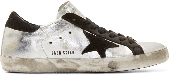 golden goose distressed superstar sneakers