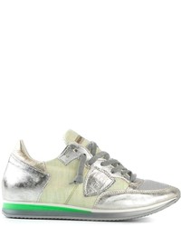 Philippe Model Metallic Lace Up Sneakers